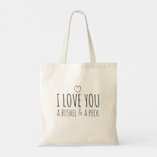 Bolsa Tote Eu te amo um arbusto e um bicho