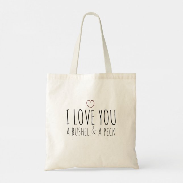 Bolsa Tote Eu te amo um arbusto e um bicho (Verso)