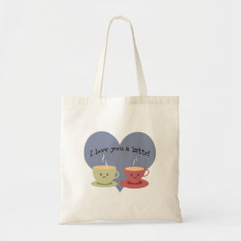 Bolsa Tote Eu te amo um café da manhã!