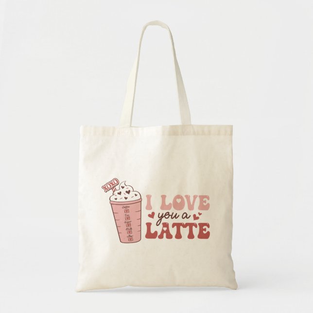 Bolsa Tote Eu Te Amo Um Latte (Frente)