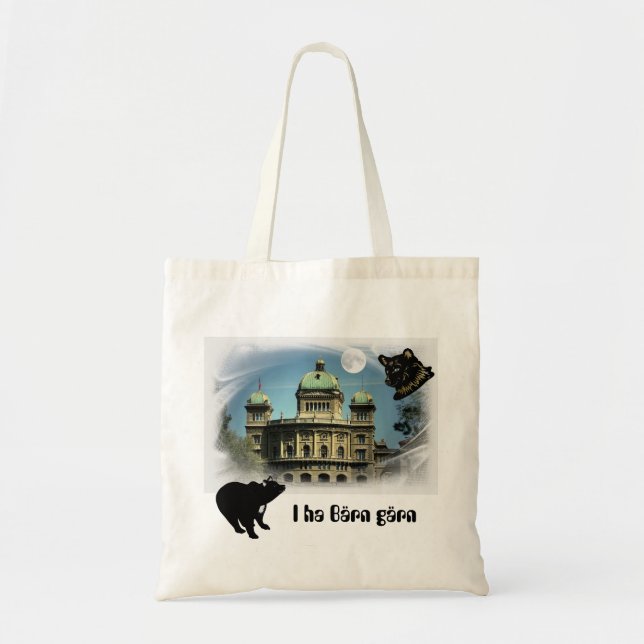Bolsa Tote Eu tenho Bärn gärn Tasche (Frente)