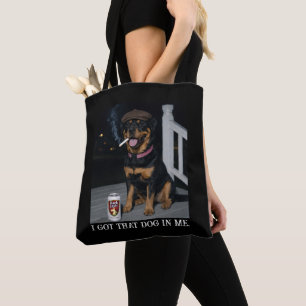 Bolsa Tote Eu Tenho Esse Cachorro Em Mim, Personalidade Engra