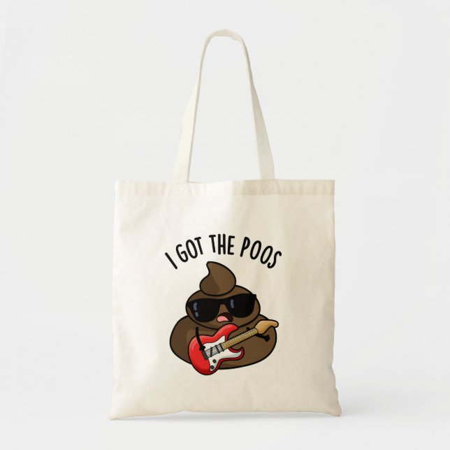 Bolsa Tote Eu Tenho O Poos Engraçado Poop Blues Pun (Frente)