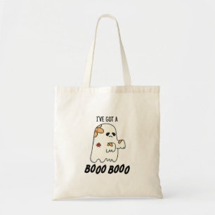 Bolsa Tote Eu tenho um Boo Boo Boo Cute Halloween ferido Ghos
