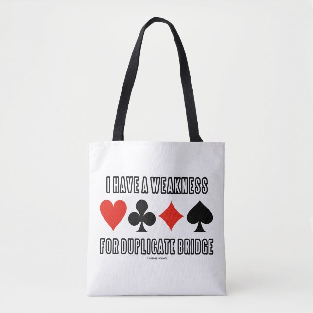 Bolsa Tote Eu Tenho Uma Fraqueza Para A Ponte Duplicada (Frente)