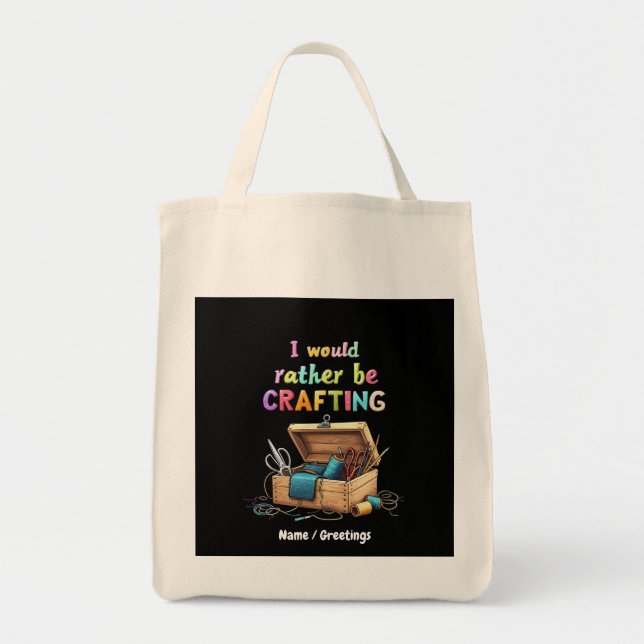 Bolsa Tote Eu Teria Preferencialmentes De Criar Hobbies Criat (Frente)