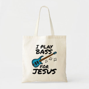 Bolsa Tote Eu Toco Bass Por Jesus, Church Bassista