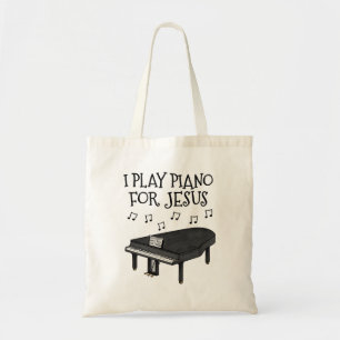 Bolsa Tote Eu Toco Piano Para Jesus, Grande Pianista Da Igrej