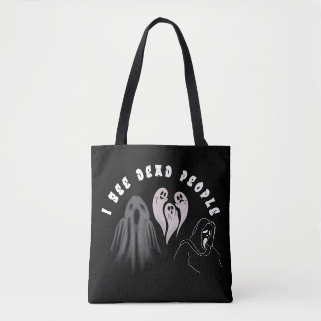 BOLSA TOTE EU VEJO PESSOAS MORTOS (Frente)