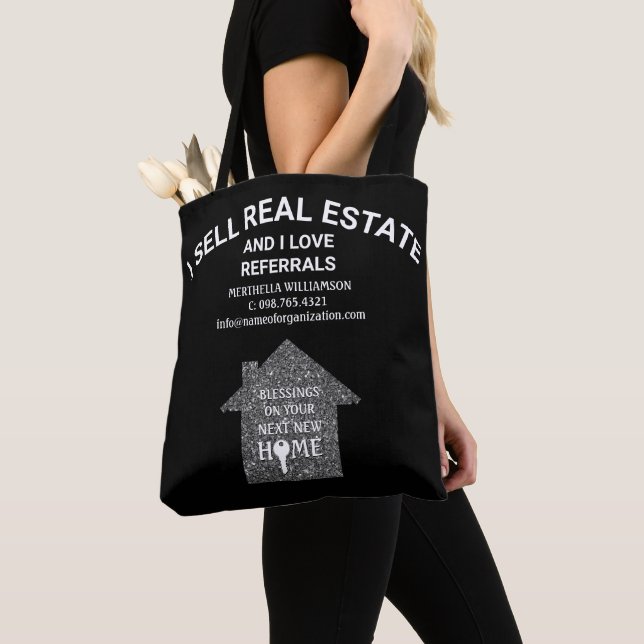 Bolsa Tote Eu Vende Nomes de Amor Imobiliário Referencia Prat (Close Up)