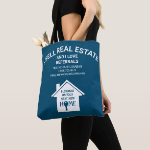 Bolsa Tote Eu Vendo Imobiliário Amor Referencia o Realizador