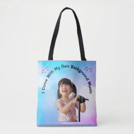 Bolsa Tote Eu Venho Com Minha Própria Música de Fundo