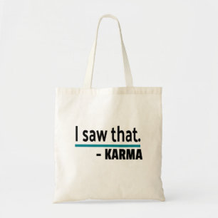Bolsa Tote Eu Vi Isso - Karma, Piada Engraçada