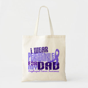 Bolsa Tote Eu visto a pervinca para meu cancer esofágico do