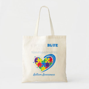 Bolsa Tote Eu Visto Azul Para A Consciência Autismo A Matar A