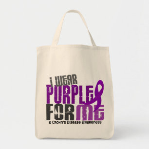 Bolsa Tote Eu visto o roxo para MIM a doença de 6 Crohn