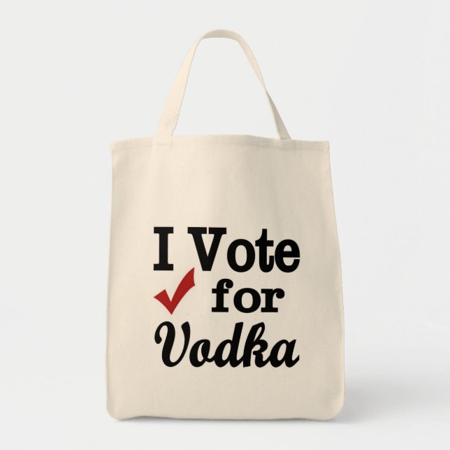 Bolsa Tote Eu Voto pela Vodca (Frente)