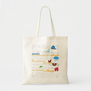 Bolsa Tote Eu vou ler livros em um barco e em todos os lugare