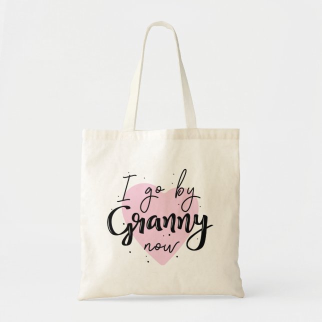 Bolsa Tote Eu Vou Pela Vovó Agora (Frente)