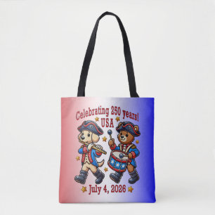 Bolsa Tote EUA 250º Aniversário de Souvenir - Patriótico