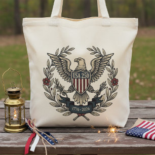 Bolsa Tote EUA 250 Águia Patriótica Motivo Herança Crm ID1299