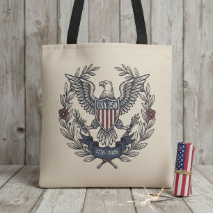 Bolsa Tote EUA 250 Águia Patriótica Motivo Herança Crm ID1299