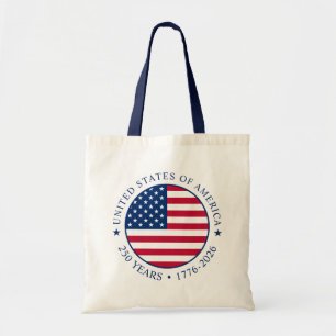 Bolsa Tote EUA 4 de julho Dia da Independência 250 Anos de Li