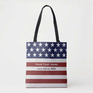Bolsa Tote EUA bandeira americana costume patriótico do 4 de