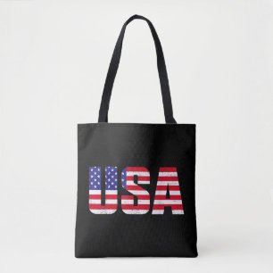 Bolsa Tote EUA Bandeira Patriótica Americana Para Homens Meni