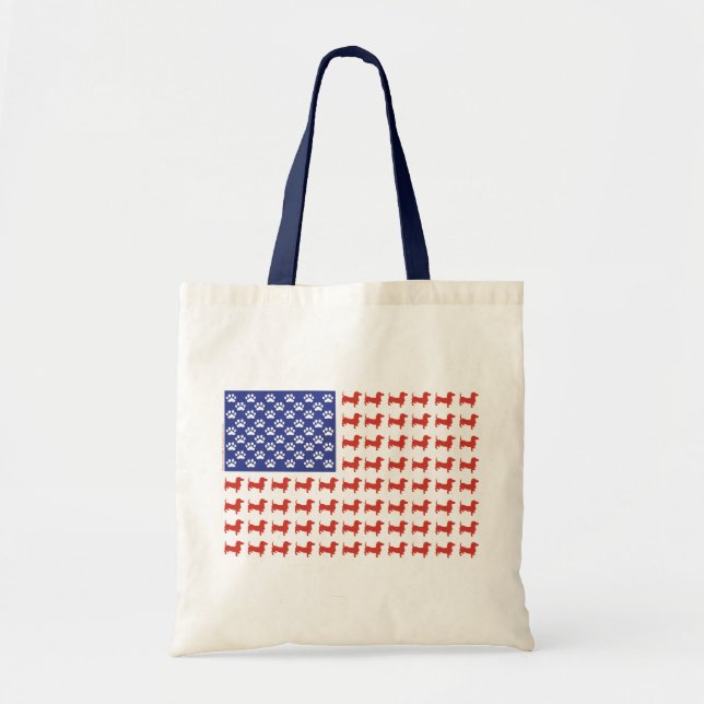 Bolsa Tote EUA Dachshund (Frente)