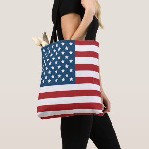 Bolsa Tote EUA patrióticos e bandeiras BRITÂNICAS