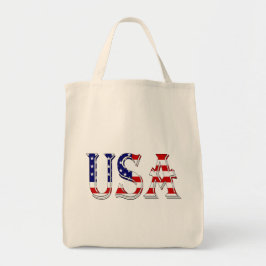Bolsa Tote EUA sobrepostos na US Flag Gtcnt