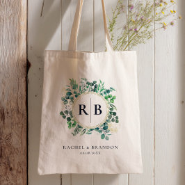 Bolsa Tote Eucalyptus Garden Greenery Wedding Welcome 