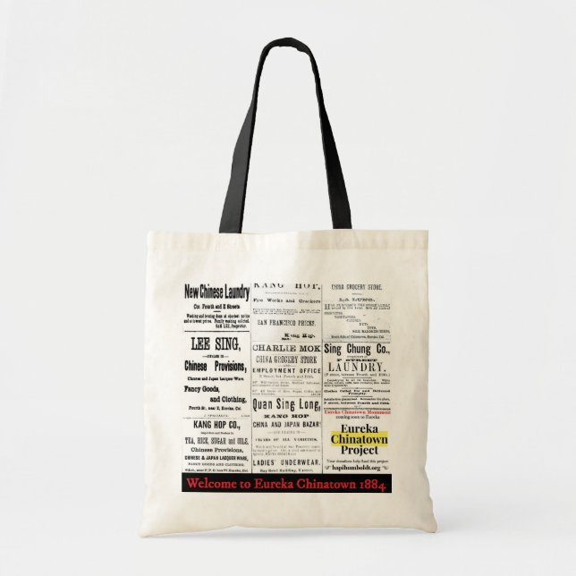Bolsa Tote Eureka Chinatown 1884 tote bag (Frente)