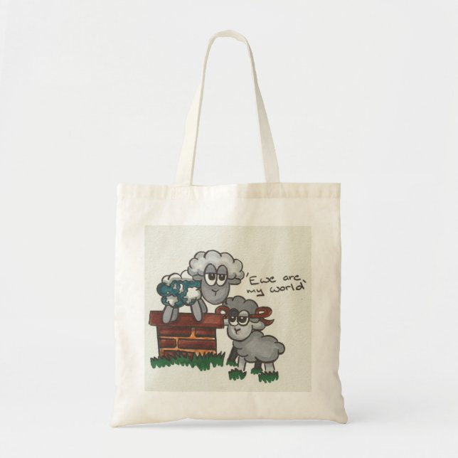 Bolsa Tote Ewe are My World (Frente)