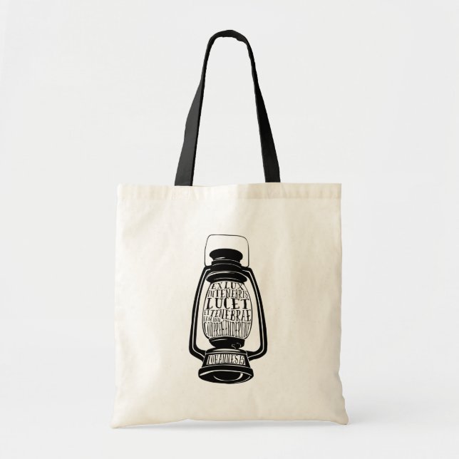 Bolsa Tote Ex Lux Em Tenebris Lucet PERSONALIZÁVEL (Frente)