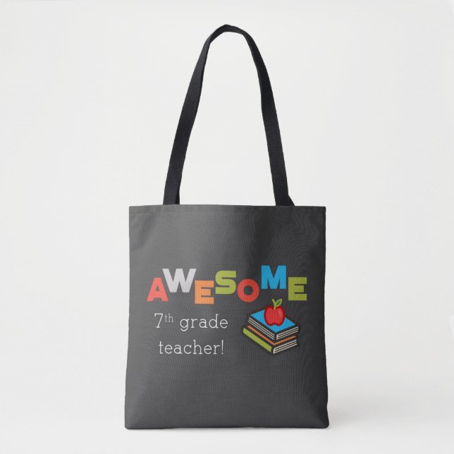 Bolsa Tote Excelente Apreciação de Professores do 7º ano (Frente)
