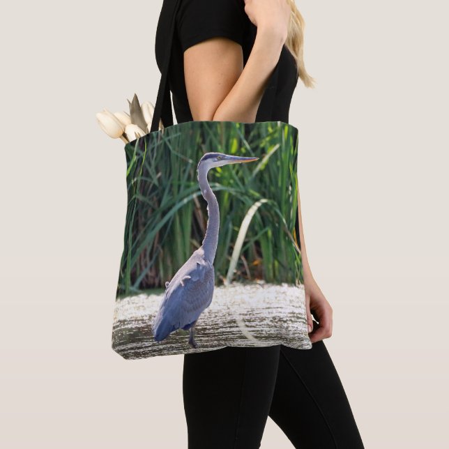 Bolsa Tote Excelente Blue Heron (Close Up)