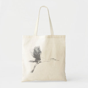 Bolsa Tote Excelente Blue Heron Sketch Bag