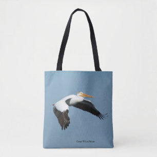 Bolsa Tote Excelente branco Pelicano por todo o saco