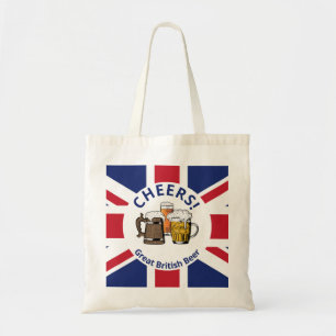 Bolsa Tote Excelente BRITAIN - União Personalizada de Cartoon