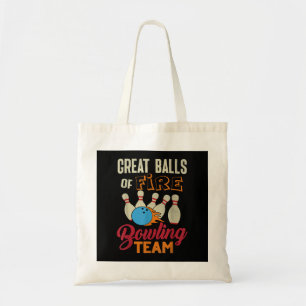 Bolsa Tote Excelente Escopa Fogo Equipe De Boliche Camisa Eng
