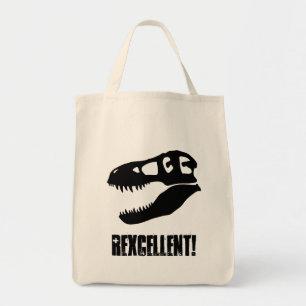 Bolsa Tote "Excelente!" T. rex Crânio do Dinossauro