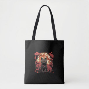 Bolsa Tote Excelente Wave Halloween_ Black Cat, Pumpkins, Sak