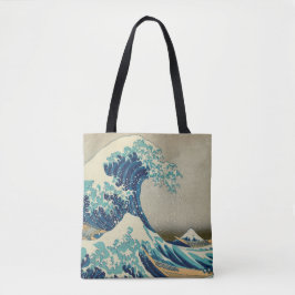 Bolsa Tote Excelente Wave off Kanagawa & Japonês Art /Japão