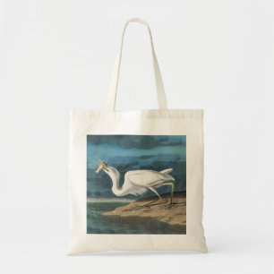 Bolsa Tote Excelente White Heron Audubon Bird Willife Paintin