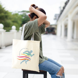 Bolsa Tote Executador de Texto Personalizado/Atleta