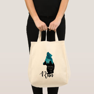 Bolsa Tote Executar Motivação Localiza O Gráfico Do Urso Engr