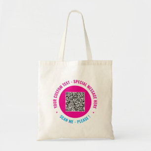 Bolsa Tote Exemplo de Sacola Tote com Código QR Promocional d