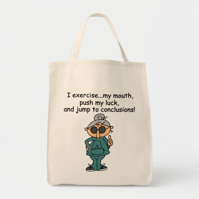 Bolsa Tote Exercício, impulso, humor do salto (Frente)